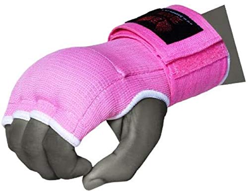 BOOM Guantes Señoras Gel Rosa Boxeo Inner Mano Wraps MMA Bolsa de boxeo S/M