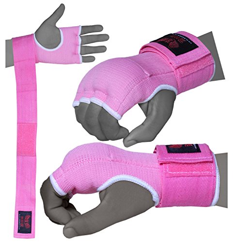 BOOM Guantes Señoras Gel Rosa Boxeo Inner Mano Wraps MMA Bolsa de boxeo S/M BOOM Guantes Señoras Gel Rosa Boxeo Inner Mano Wraps MMA Bolsa de boxeo S/M