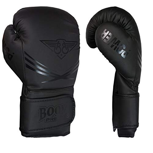 BOOM Prime Guantes de boxeo de 10 onzas, 12 oz, 14 oz, 16 oz, Guantes de entrenamiento Sparring Guantes de boxeo para hombres y mujeres Kickboxing MMA artes marciales Muay Thai (10oz)