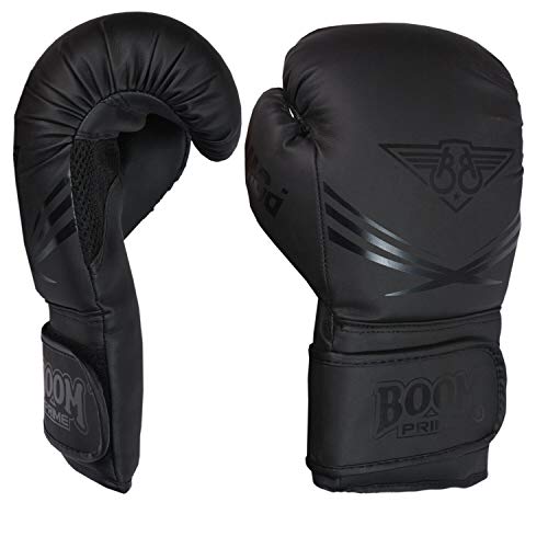 BOOM Prime Guantes de boxeo de 10 onzas, 12 oz, 14 oz, 16 oz, Guantes de entrenamiento Sparring Guantes de boxeo para hombres y mujeres Kickboxing MMA artes marciales Muay Thai (10oz)