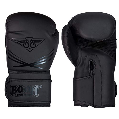 BOOM Prime Guantes de boxeo de 10 onzas, 12 oz, 14 oz, 16 oz, Guantes de entrenamiento Sparring Guantes de boxeo para hombres y mujeres Kickboxing MMA artes marciales Muay Thai (10oz)