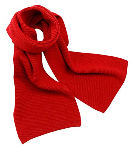 Boomly Bebé Cachemira Bufanda Suave Calentador De Cuello Otoño Invierno Bufanda Caliente Para Niño Niña Pequeño (Rojo)