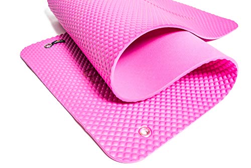 Bootymats - Colchoneta Fitness Multifunción para Todo Tipo de Entrenamiento: Fitness, Pilates, Abdominales, Estiramientos. Medidas: 160 x 60 cm. Grosor: 9 mm. Flamingo