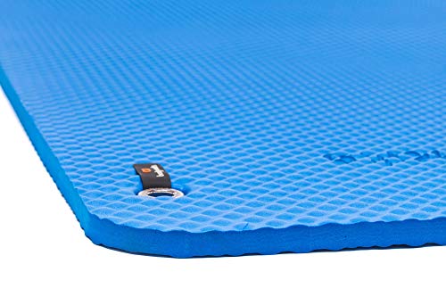 Bootymats Pro - Colchoneta Fitness Butt Workout Extra Acolchada. Máximo Confort y Comodidad: Fitness, Pilates, Suelo pélvico, Estiramientos. Medidas: 160 x 60 cm. Grosor: 19 mm. Color: Azul