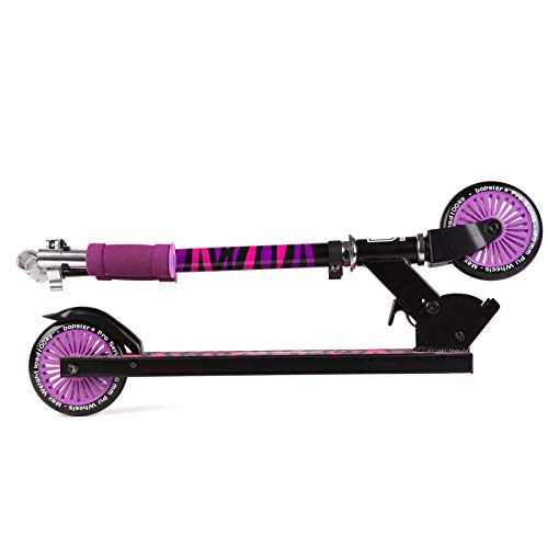 Bopster Patinete Plegable para niños - Morado Cebra Bopster Patinete Plegable para niños - Morado Cebra