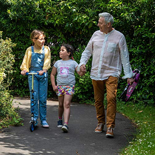 Bopster Patinete Plegable para niños - Morado Cebra