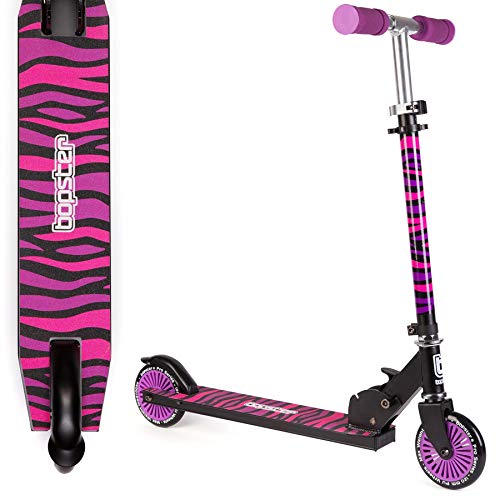 Bopster Patinete Plegable para niños - Morado Cebra Bopster Patinete Plegable para niños - Morado Cebra
