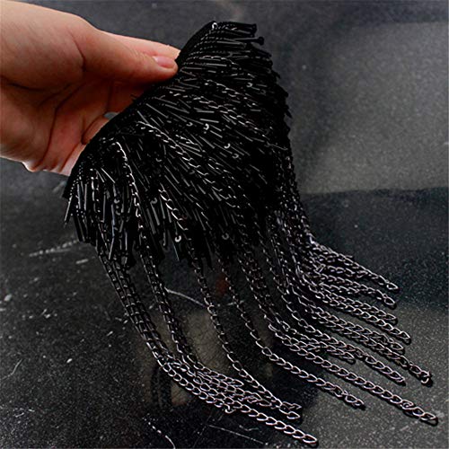 Borla de la charretera de la vendimia Insignia de los hombres Broche Uniforme de disfraces Accesorios Accesorios Lentejuelas negras Fringe Hombro Epaulet Borla Tableros de hombro de la cadena accesori