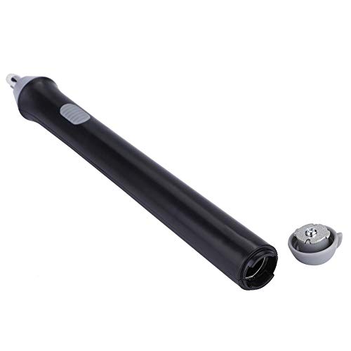 Borrador eléctrico con batería, lápiz automático, kit de borrador de forma de lápiz con 22 recambios de borrador para dibujo, pintura(Black)