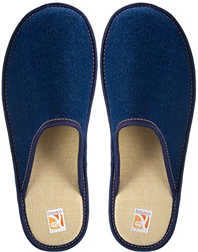 Bosaco - Zapatillas de estar por casa de Material Sintético para hombre Multicolor azul vaquero Bosaco - Zapatillas de estar por casa de Material Sintético para hombre Multicolor azul vaquero