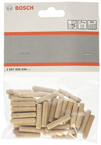 Bosch 2 607 000 444 - Tacos de madera - 6 mm, 30 mm (pack de 50) Bosch 2 607 000 444 - Tacos de madera - 6 mm, 30 mm (pack de 50)