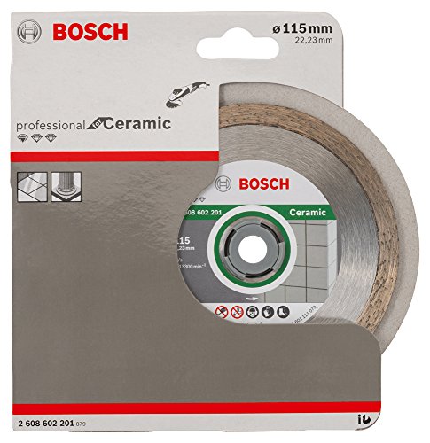 Bosch 2 608 602 201 - Disco tronzador de diamante Standard for Ceramic - 115 x 22,23 x 1,6 x 7 mm (pack de 1) Bosch 2 608 602 201 - Disco tronzador de diamante Standard for Ceramic - 115 x 22,23 x 1,6 x 7 mm (pack de 1)