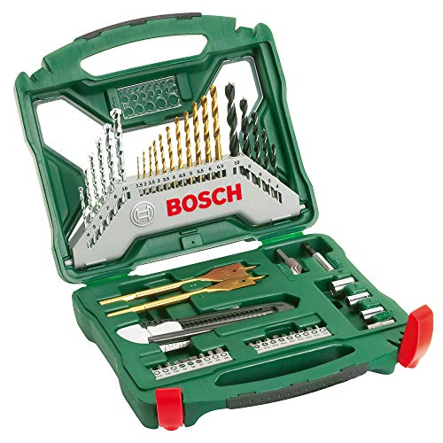 Bosch Home and Garden 2 607 019 327 Bosch X-Line Titanio - Juego de Brocas para Taladrar y Atornillar, Set 50 Piezas