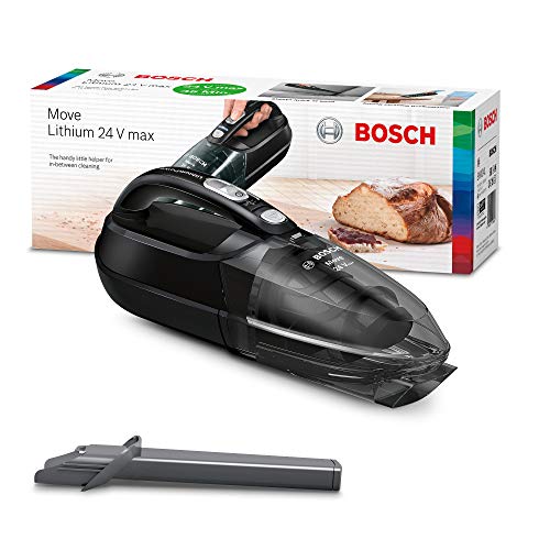 Bosch Move Lithium 24Vmax Aspirador de Mano, 2 Velocidades, Negro Bosch Move Lithium 24Vmax Aspirador de Mano, 2 Velocidades, Negro