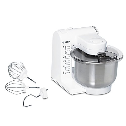 Bosch MUM4407 - Robot de cocina, (capacidad de 3.9 L, 4 velocidades, 500 W), acero inoxidable Bosch MUM4407 - Robot de cocina, (capacidad de 3.9 L, 4 velocidades, 500 W), acero inoxidable