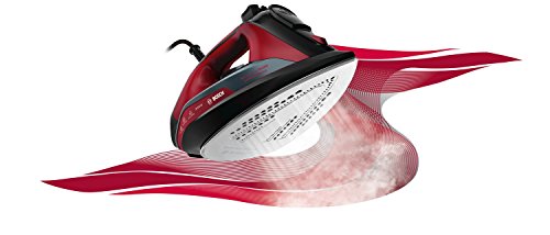 Bosch Plancha A Vapor TDA503001P 3000W, 800 W, 1.2, Cerámica, Negro/Rojo/ Granate Bosch Plancha A Vapor TDA503001P 3000W, 800 W, 1.2, Cerámica, Negro/Rojo/ Granate