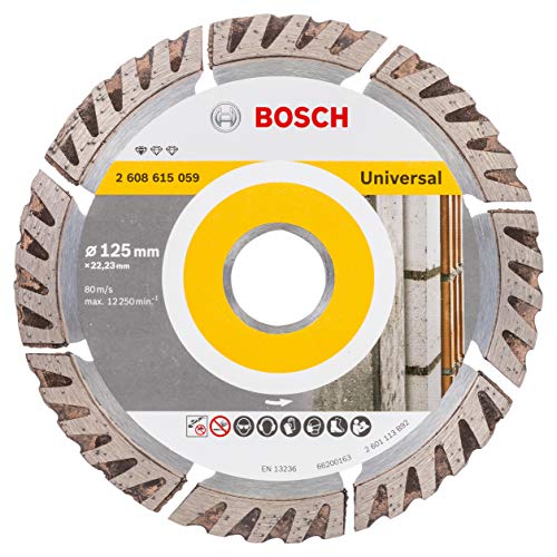Bosch Professional 2608615059 Bosch Disco de corte de diamante estándar, tipo Universal:125 mm Bosch Professional 2608615059 Bosch Disco de corte de diamante estándar, tipo Universal:125 mm