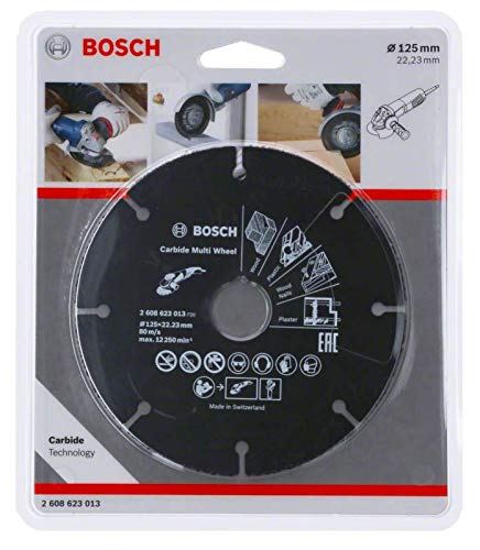 Bosch Professional Disco de corte Carbide Multi Wheel Multi Material, Ø 125 mm, accesorio para amoladora angular