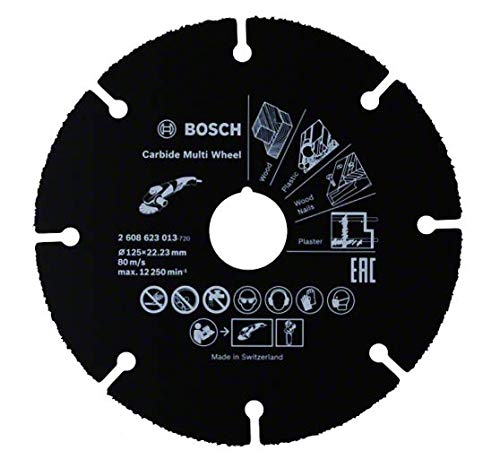 Bosch Professional Disco de corte Carbide Multi Wheel Multi Material, Ø 125 mm, accesorio para amoladora angular