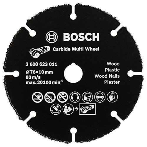 Bosch Professional Disco de corte Carbide Multi Wheel Multi Material, Ø 76 mm, accesorio para amoladora angular