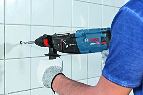 Bosch Professional GBH 2-28 F - Martillo perforador (3,2 J, máx. hormigón 28 mm, portabrocas SDS plus + cilíndrico, Kick Back Control, en maletín)