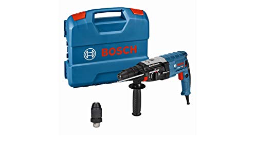Bosch Professional GBH 2-28 F - Martillo perforador (3,2 J, máx. hormigón 28 mm, portabrocas SDS plus + cilíndrico, Kick Back Control, en maletín)