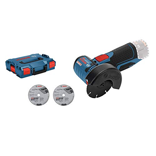 Bosch Professional GWS 12V-76 - Amoladora angular a batería 12V, 19500 rpm, disco 76 mm, 3 discos, sin batería, en L-BOXX Bosch Professional GWS 12V-76 - Amoladora angular a batería 12V, 19500 rpm, disco 76 mm, 3 discos, sin batería, en L-BOXX