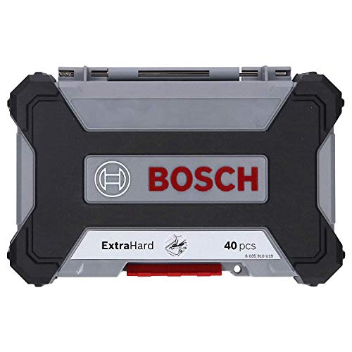 Bosch Professional Herramientas para atornillar Pick and Click, Puntas resistentes, Con portapuntas universal, 40 Piezas