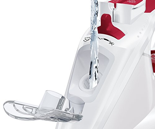 Bosch Sensixx DA30 TDA302801W - Plancha de vapor, 2800 W, color blanco y Rojo Bosch Sensixx DA30 TDA302801W - Plancha de vapor, 2800 W, color blanco y Rojo