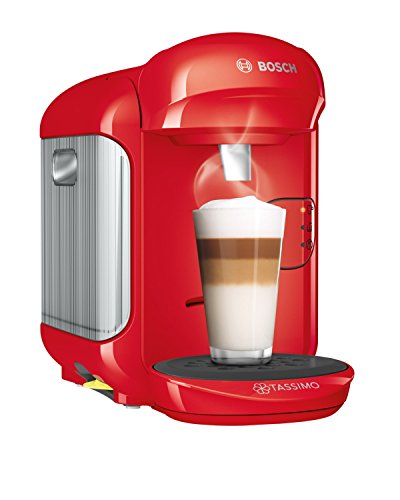Bosch TAS1403 Tassimo Vivy 2 - Cafetera Multibebidas Automática de Cápsulas, Diseño Compacto, color Rojo