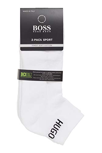 BOSS AS Sport CC Calcetines, Blanco (White 100), 43/46 (Talla del fabricante: 43-46) (Pack de 2) para Hombre BOSS AS Sport CC Calcetines, Blanco (White 100), 43/46 (Talla del fabricante: 43-46) (Pack de 2) para Hombre
