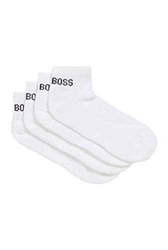 BOSS AS Sport CC Calcetines, Blanco (White 100), 43/46 (Talla del fabricante: 43-46) (Pack de 2) para Hombre BOSS AS Sport CC Calcetines, Blanco (White 100), 43/46 (Talla del fabricante: 43-46) (Pack de 2) para Hombre