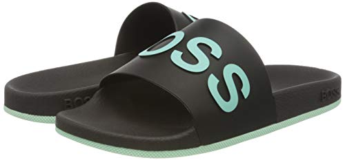 Boss Bay_Slid_rblg2, Mocasín para Hombre, Black4, 46 EU