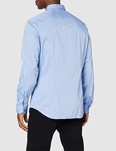 BOSS Biado_r Camisa, Azul (Bright Blue 436), Small para Hombre