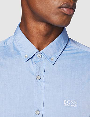 BOSS Biado_r Camisa, Azul (Bright Blue 436), Small para Hombre