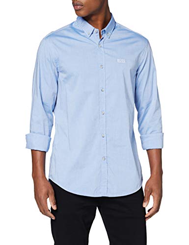 BOSS Biado_r Camisa, Azul (Bright Blue 436), Small para Hombre