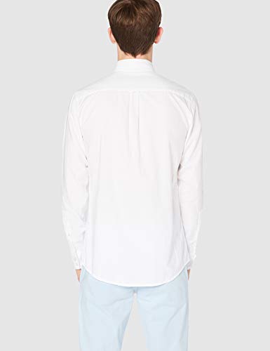 BOSS Mabsoot' Camisa, Blanco (White 00100), X-Small para Hombre