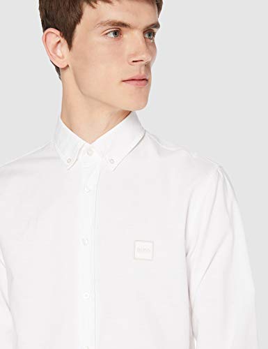 BOSS Mabsoot' Camisa, Blanco (White 00100), X-Small para Hombre