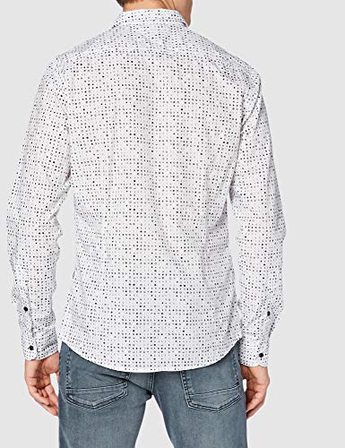 BOSS Marvyn Camisa, White100, S para Hombre