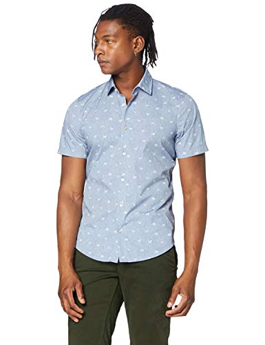 BOSS Rash Camisa, Gris (Light/Pastel Grey 52), Small para Hombre