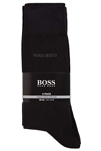BOSS RS Uni SP CC Calcetines, Negro (Black 001), 43/46 (Pack de 3) para Hombre BOSS RS Uni SP CC Calcetines, Negro (Black 001), 43/46 (Pack de 3) para Hombre