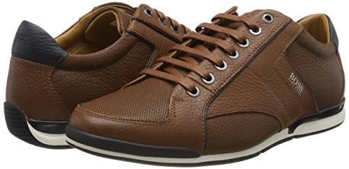 BOSS Saturn_lowp_tbpf1, Zapatillas Hombre, Marrón (Medium Brown 212), 43 EU