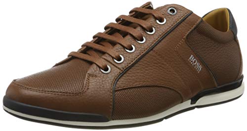 BOSS Saturn_lowp_tbpf1, Zapatillas Hombre, Marrón (Medium Brown 212), 43 EU