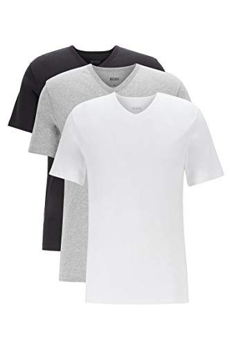 BOSS T-Shirt VN 3P CO Camiseta, Multicolor (Miscellaneous 999), Large (Pack de 3) para Hombre