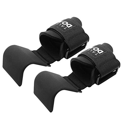 Bostar 2pcsGanchos para Levantamiento de Pesas, Guantes con Agarre de Metal para Entrenamiento, con Almohadilla de Soporte de Muñeca SBR, Empuñaduras Ajustables Muñequeras para Hombres Mujeres Bostar 2pcsGanchos para Levantamiento de Pesas, Guantes con Agarre de Metal para Entrenamiento, con Almohadilla de Soporte de Muñeca SBR, Empuñaduras Ajustables Muñequeras para Hombres Mujeres