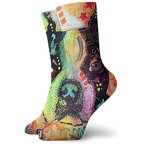 Boston Terrier Dean Russo Calcetines cortos Calcetines casuales Calcetines de poliéster acolchados duraderos y absorbentes Boston Terrier Dean Russo Calcetines cortos Calcetines casuales Calcetines de poliéster acolchados duraderos y absorbentes