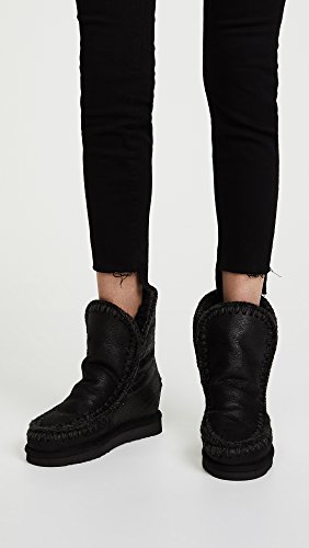 Bota media cuña Mou Eskimo Inner Short Negro