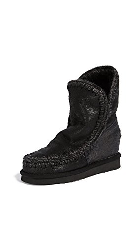 Bota media cuña Mou Eskimo Inner Short Negro