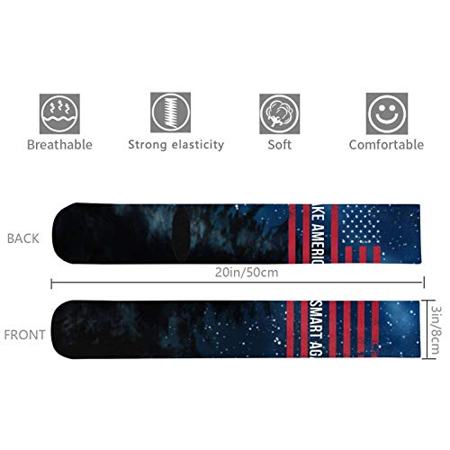 BOTAO Science Make America Smart Again Calcetines Deportivos de tacón Negro Grueso Unisex 50cm Medias hasta la Rodilla BOTAO Science Make America Smart Again Calcetines Deportivos de tacón Negro Grueso Unisex 50cm Medias hasta la Rodilla