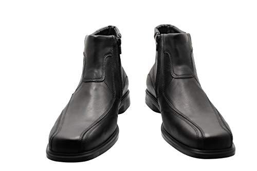 Botas de cuero hechas a mano para hombre AIR Step, color Negro, talla 42 2/3 EU